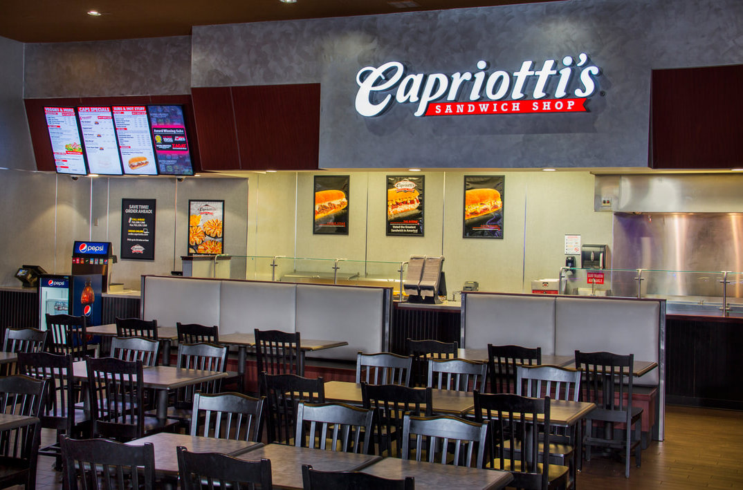 Capriotti's Sandwich Shop Counter and Seating