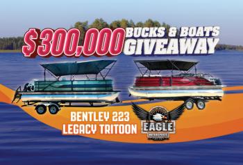 $300,000 BUCKS & BOATS GIVEAWAY